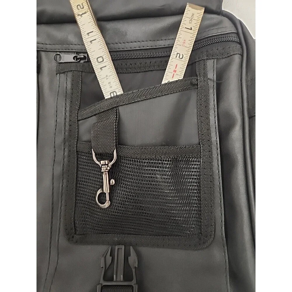 Briefcase Renwick Soft Black Leather Laptop Messenger Bag Case Storage Straps